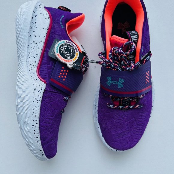 Under Armour 3025344 UA Flow FUTR X Black History Month Basketball Shoes ( 7.5 ) - Picture 4 of 6